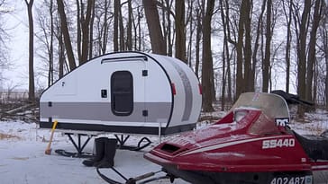Drew’s Tiny Snowmobile Camper